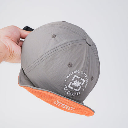Soft Brim “Don't Walk” Cap Grey