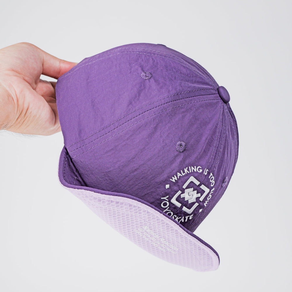 Soft Brim “Don't Walk” Cap Purple