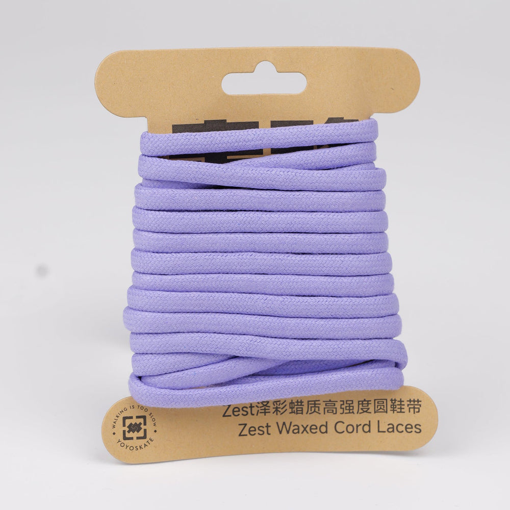Zest Waxed Laces 180cm Purple