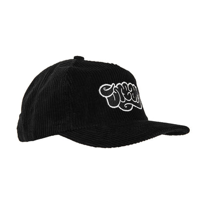 Logo Corduroy Hat Black