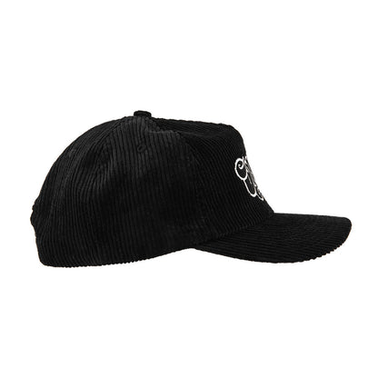 Logo Corduroy Hat Black