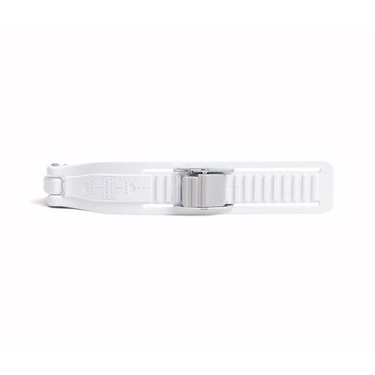 Memory buckle strap pair white