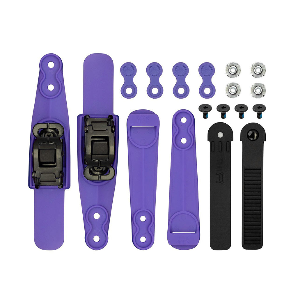 Ankle buckle SBM2 Double Strap logo set purple