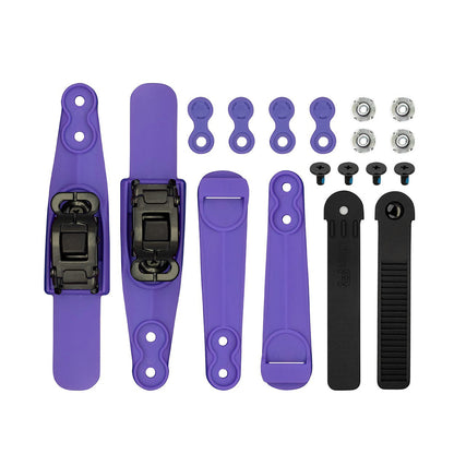 Ankle buckle SBM2 Double Strap logo set purple