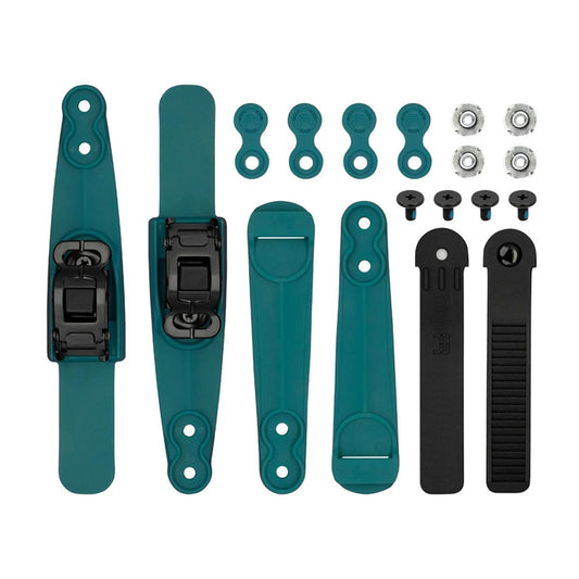 Ankle buckle SBM2 Double Strap logo set teal