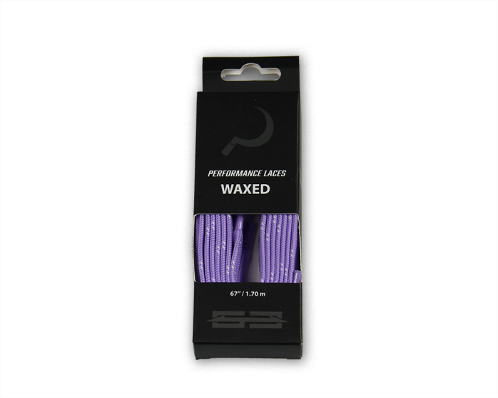 Hockey Laces with metal tips 170cm purple