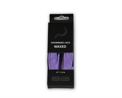 Hockey Laces with metal tips 170cm purple