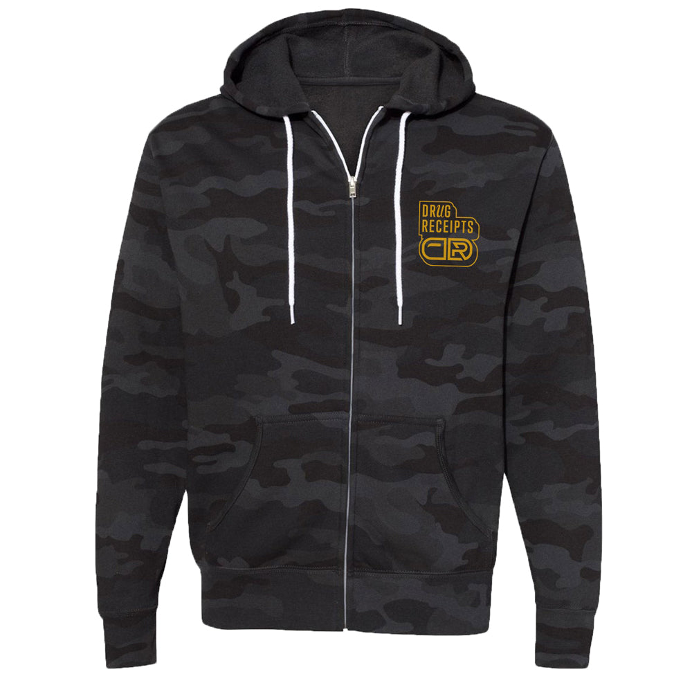 Santa Ana Skate Hoodie Black Camo