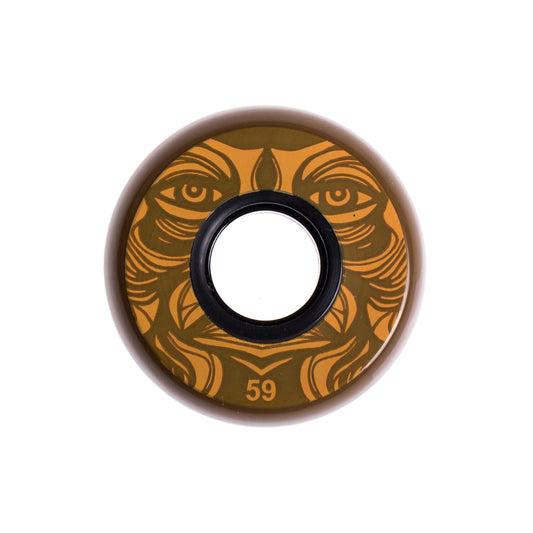Face Wheels 59mm/90A Brown 4-pack