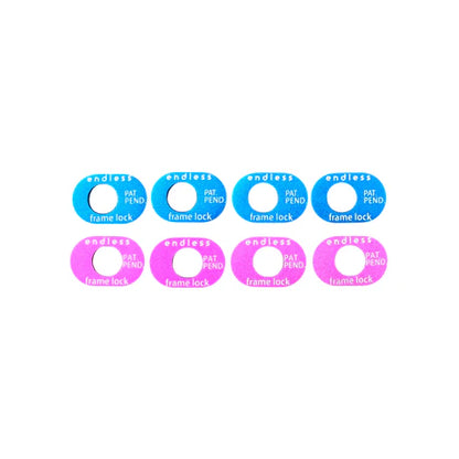 165mm Frame Locks Blue/Pink 8-pack