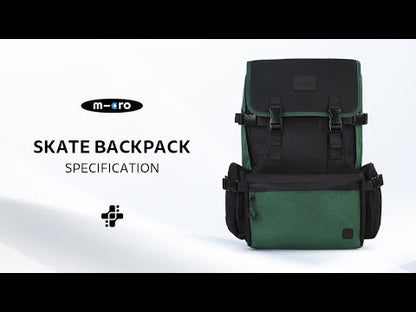 Skate backpack Black/Green