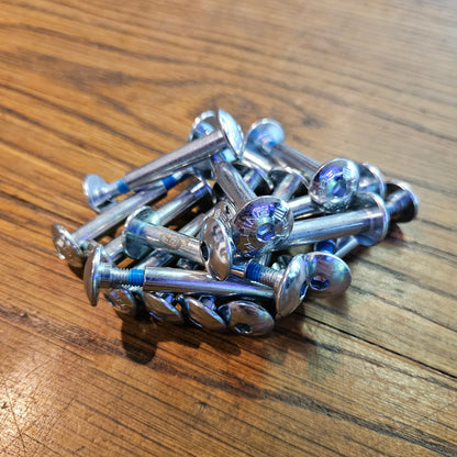 Axle Double 6.3mm L34 Allen/Hex white pcs