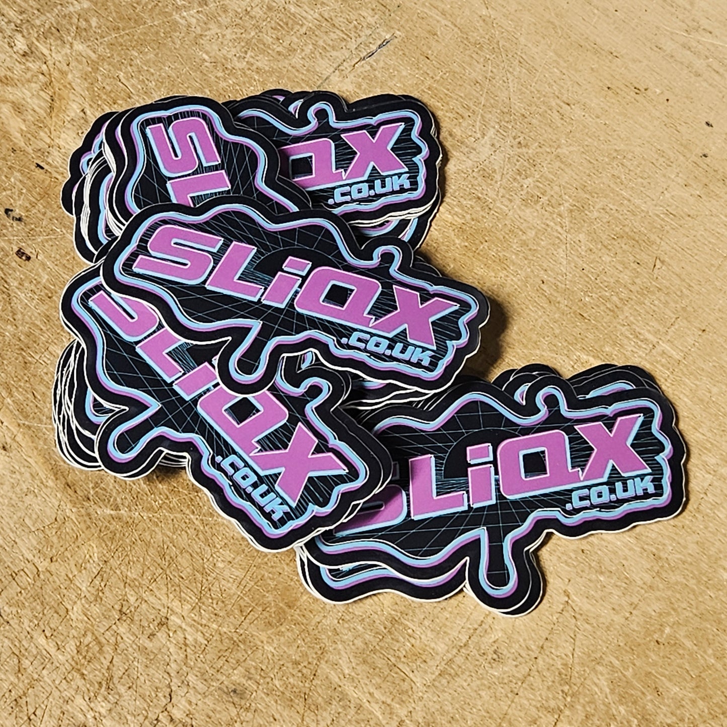 Sticker logo retro 5x8cm