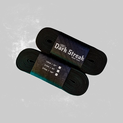 Dark Streak Waxed Laces 135cm black