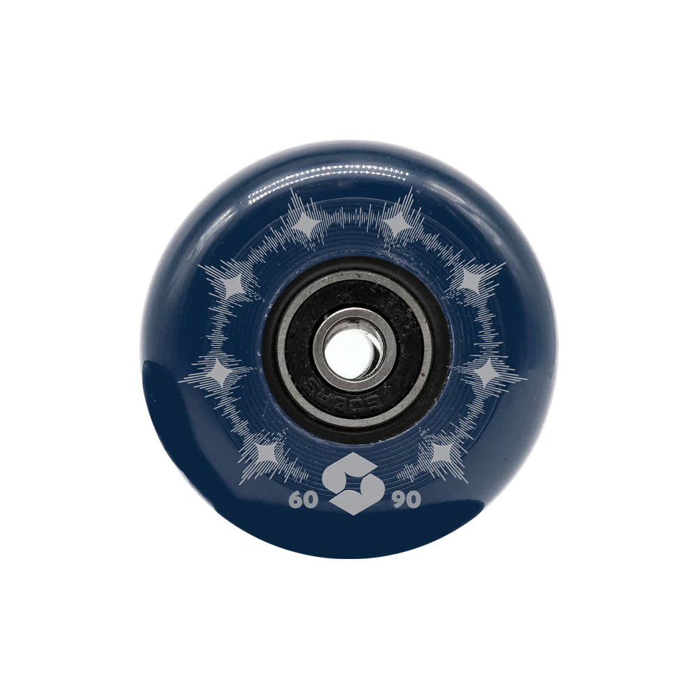 Omni Wheels 60mm/90A blue 4-pack + Bearings