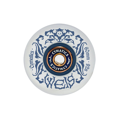 Cymatics 60mm/90A Weiss 4-pack + Bearings