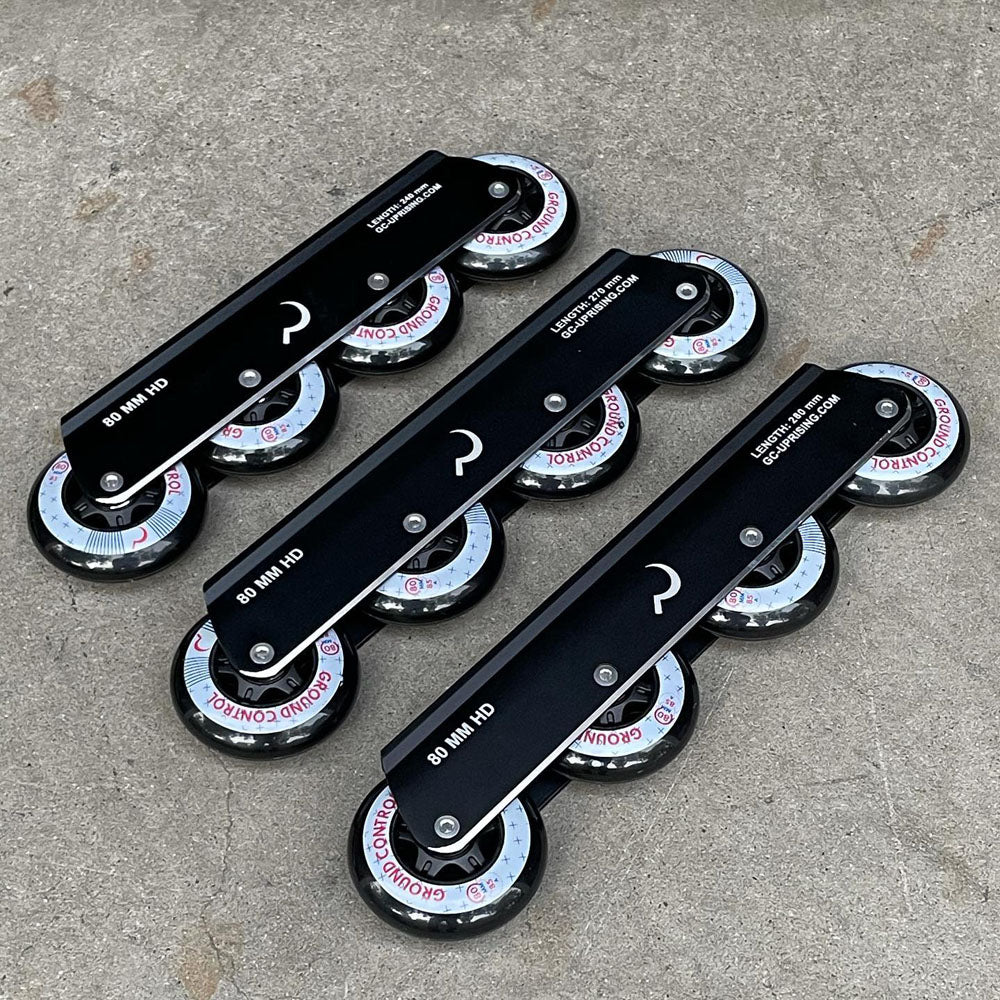 UFS HD 4x80mm black wheel set