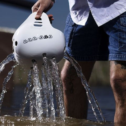 Full Cut Matte white helmet