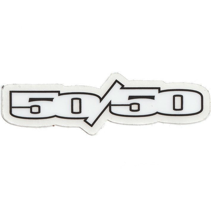 50 Text Sticker 50/50 Stamp sticker 9x2cm - Thisissoul
