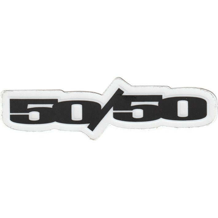 50 Text Sticker 50/50 Stamp sticker 9x2cm - Thisissoul
