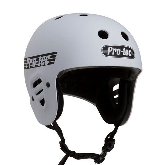 Full Cut Matte white helmet