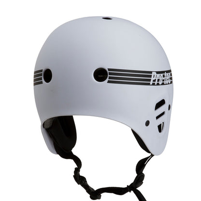 Full Cut Matte white helmet