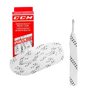 ccm Waxed Hockey laces white