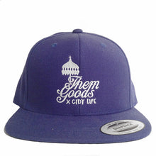 Load image into Gallery viewer, Cidy life x Them goods snap back blue
