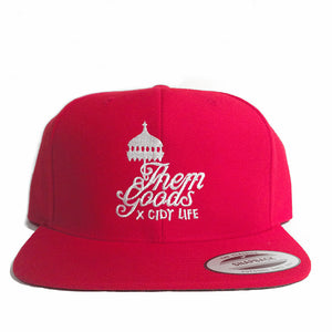 Cidy life x Them goods snap back red