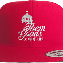 Load image into Gallery viewer, Cidy life x Them goods snap back red

