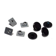 Load image into Gallery viewer, Cuff bolts oval black 4-pack
