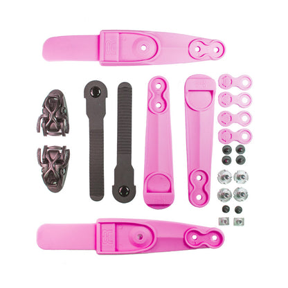 Ankle buckle SBM2 Double Strap Spider set pink