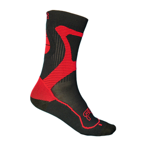 Skate socks black red