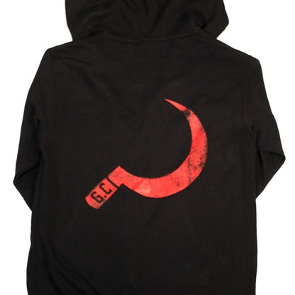 Sickle Zip-Up hoodie black