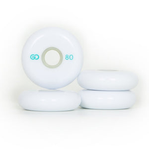 white 80mm/86A 4-pack