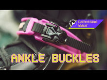 Load and play video in Gallery viewer, Ankle buckle SBM2 Double Strap logo set pink
