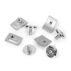 Aeon cuff bolts set silver 4-pack