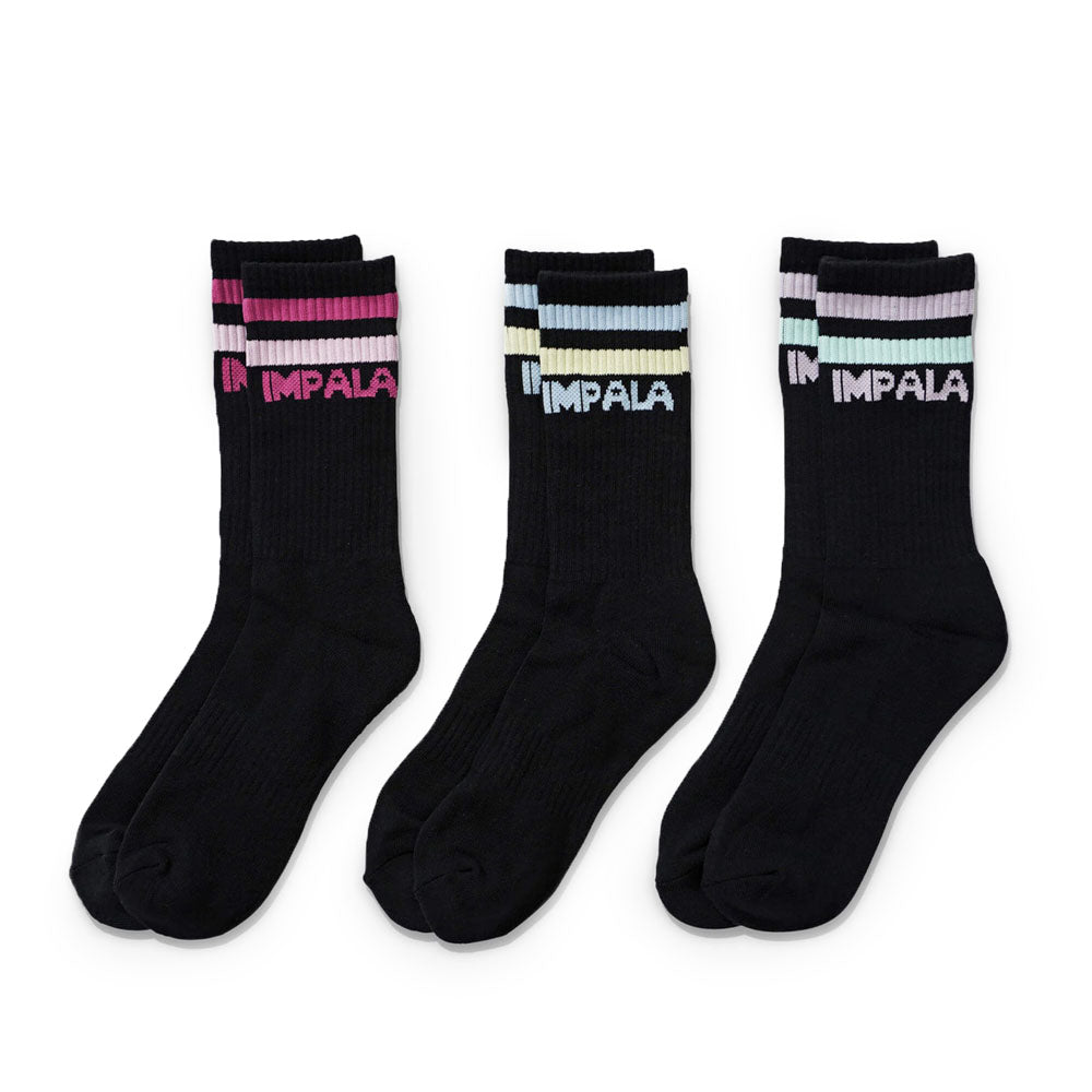 Stripe Sock black 3-pack