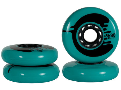 Cosmic Roche teal 80mm/88A 4-pack